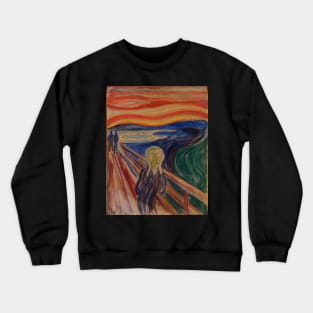 Scream by Edvard Munch Crewneck Sweatshirt
